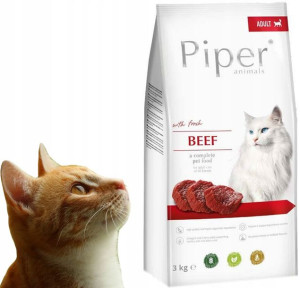 Piper animals wołowina 3 kg karma sucha dla kota