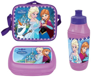 3w1 Zestaw Śniadaniowy Frozen Śniadaniówka Bidon Kraina Lodu 2