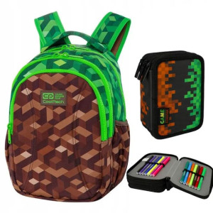 4w1 Plecak Tornister Piórnik Wyposażenie Minecraft Wyprawka +gratis