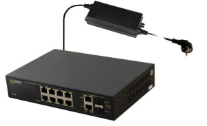 Switch Poe Pulsar Sf108-90w 10-portów (8xpoe + 2xuplink/2xsfp)
