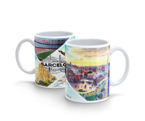 Kubek 300ml Kolekcja Wakacyjne Podróże v2 Barcelona