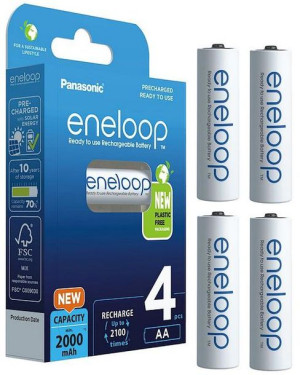 Akumulatorki AA / R6 Panasonic Eneloop 2000mAh BK-3MCDE/4BE - 4 sztuki