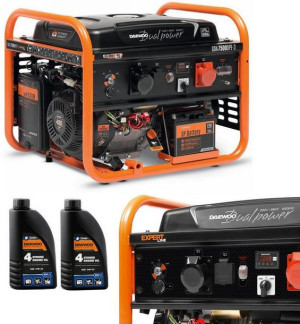 Zestaw Agregat Prądotwórczy Daewoo Gda 7500dpe-3 6.0kw + 2x Enerator Oil