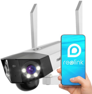 Kamera IP Reolink DUO 4G LTE akum. bezprzewodowa z podwójnym obiektywem 4MP