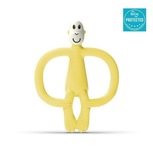 Matchstick Monkey : Banana BioCote® Gryzak Masujący ze Szczoteczką