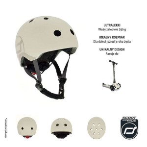 Scoot&Ride : Kask S-M dla dzieci 3+ Ash