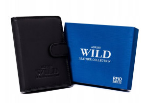 Skórzany portfel męski z systemem RFID — Always Wild