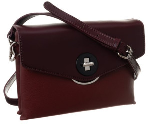 Elegancka listonoszka z retro zapięciem i regulowanym paskiem — David Jones