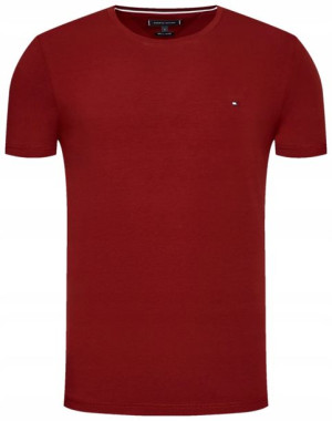 T-shirt męski czerwony TOMMY HILFIGER klasyk S