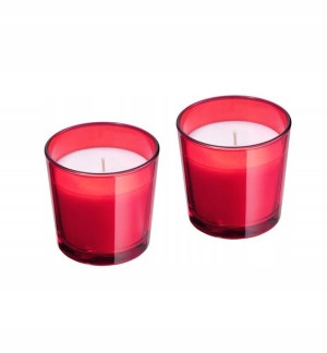 IKEA VINTERFINT świece w szkle imbir kardamon