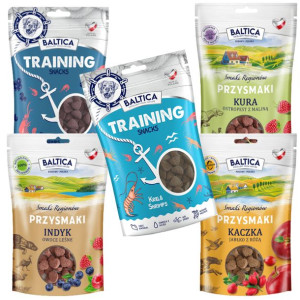 Baltica Zestaw Przysmaków Krewetka Kaczka 5x150g