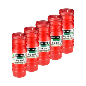 14cm Wkłady parafinowe MATTRA 3dni P2c (5szt)