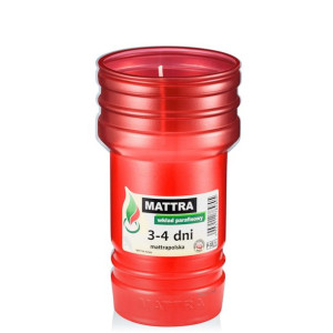 15cm Wkład parafinowy do zniczy MATTRA 4dni P10c