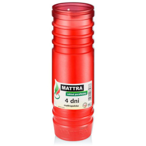 18cm Wkład parafinowy do zniczy MATTRA 4dni P6c