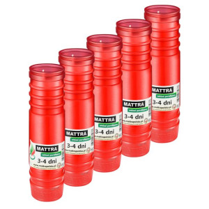 18cm Wkłady parafinowe MATTRA 4dni P3c (5szt)