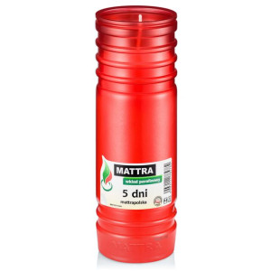 19cm Wkład parafinowy do zniczy MATTRA 5dni P8c