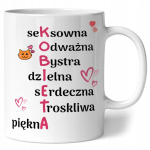 Prezent Na Dzień Kobiet Kubek Dziewczyny Kocham
