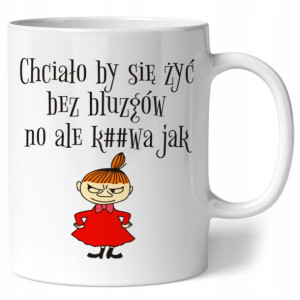 KUBEK Mała Mi PREZENT muminki śmieszne wzory 330ml