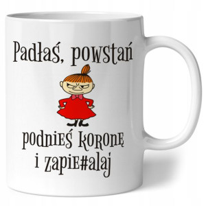 KUBEK Mała Mi PREZENT muminki śmieszne wzory 330ml