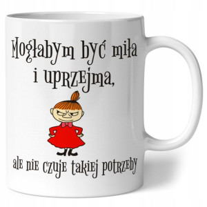 KUBEK Mała Mi PREZENT muminki śmieszne wzory 330ml