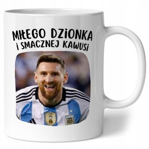 Kubek Smacznej Kawusi Prezent Lionel Messi PSG