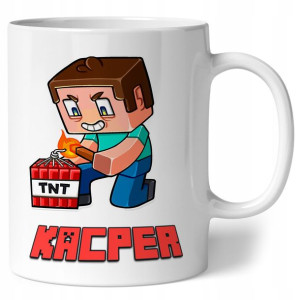 Kubek Minecraft Twoje imię Dziecka Prezent Steve