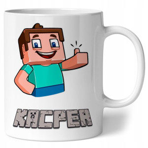 Kubek Minecraft Twoje imię Dziecka Prezent Steve