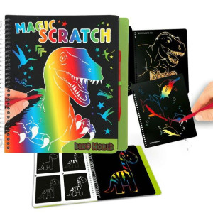 Zestaw kreatywny MAGIC SCRATCH DINO Wydrapywanka