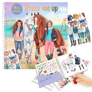 Zestaw kreatywy MISS MELODY KONIE Dress Me Up z naklejkami