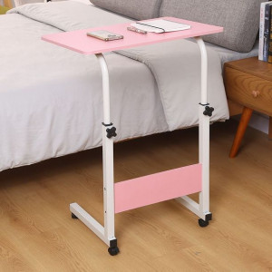 Mobilny Stolik Pod Laptopa / Mobilny Stolik Kawowy - Różowy