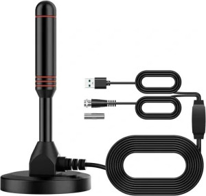 Cyfrowa Antena Dvb-t2 Cyfrowa 360 1080p Tv Naziemnej Magnetyczna Podstawa