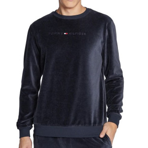 Tommy Hilfiger bluza welurowa welur męska granatowa UM0UM02670-DW5 S