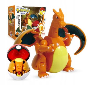 Charizard Pokemon + Pokeball Składana Figurka