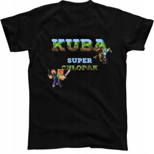 Koszulka Chłopaka Super Chłopak Minecraft 12-14 Y3