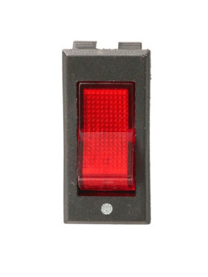 Przełącznik przycisk wyłącznik kołyskowy podświetlany czerwony 230V TES-11