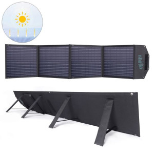 Choetech Ładowarka Solarna 100w Składana Usb C, 2x Usb Pd Qc Czarna