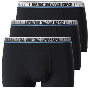 Emporio Armani bokserki czarne męskie 3pack 111357-2R728-50620 S