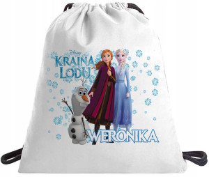 Worek Plecak Do Szkoły Na Wf Frozen Elsa Lodu Y4