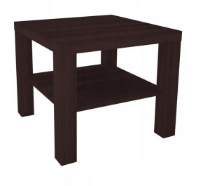 Stolik kawowy z półką 60x60 dąb wenge