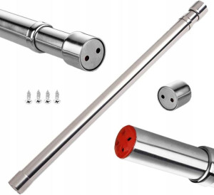 Drążek Karnisz Teleskopowy Rozporowy Metal 77-142