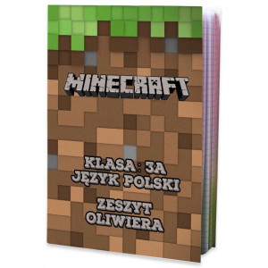 Zeszyt Minecraft A5 32 Kr. Szkoła Imię Nadruk Y2