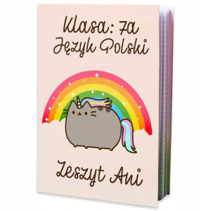 Zeszyt Pusheen A5 16 Kr Szkoła Imię Nadruk Y2