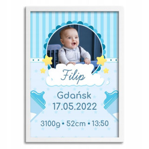 Dyplom Plakat A4 Dla Dziecka Metryczka Foto Z2