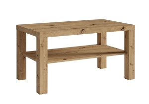 Stolik kawowy z półką 100x55 dąb artisan