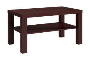Stolik kawowy z półką 100x55 dąb wenge