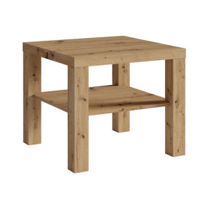 Stolik kawowy z półką 60x60 dąb artisan