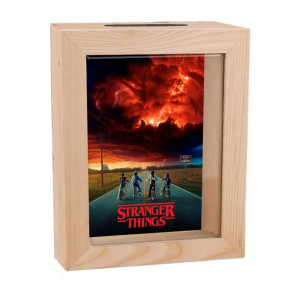 Skarbonka Drewniana Stranger Things Prezent Z1