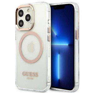 Iphone 13 Pro / 13 6,1" Złoty/gold Hard Case Metal Outline Magsafe