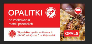 Opalitki polskie - 5 lat (1szt) + klej szelak - wzór OPAL5