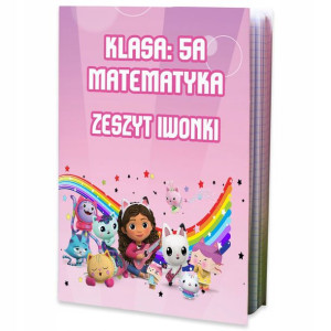 Zeszyt Koci Domek A5 16 Kr. Szkoła Imię Nadruk Y2